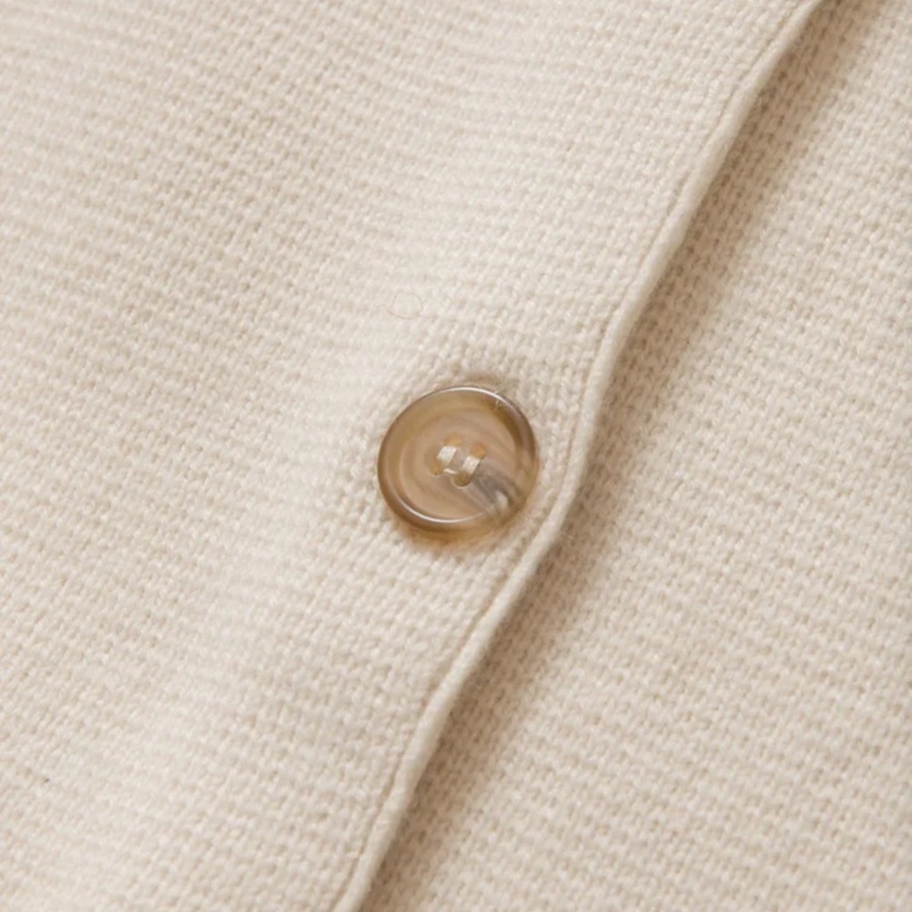 Jenni kayne cooper  ivory Button-Up Cardigan- size L - Picture 5 of 6